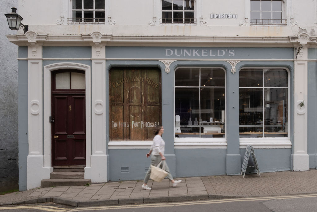 Location of brand photography shoot in Dunkeld