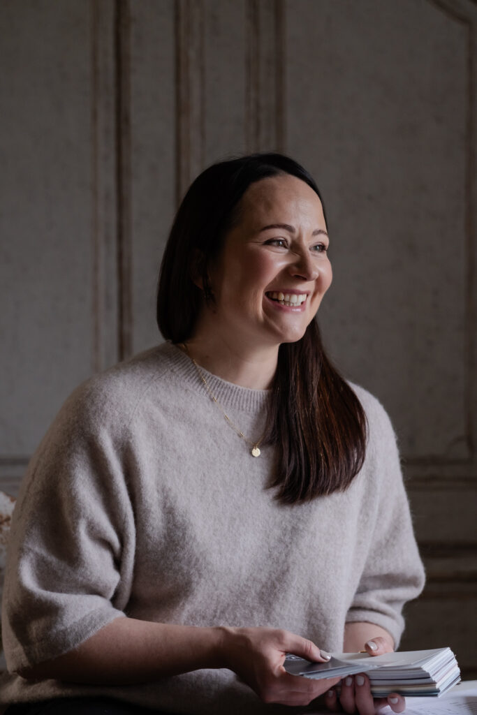 female interior designer smiling