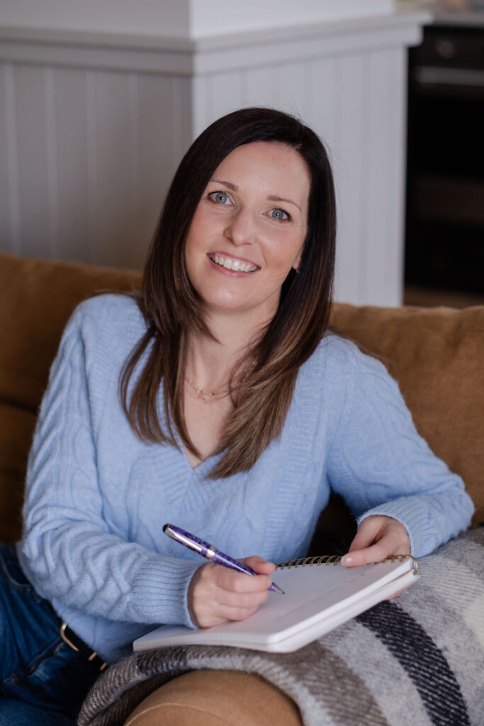 female nutritionist with notebook