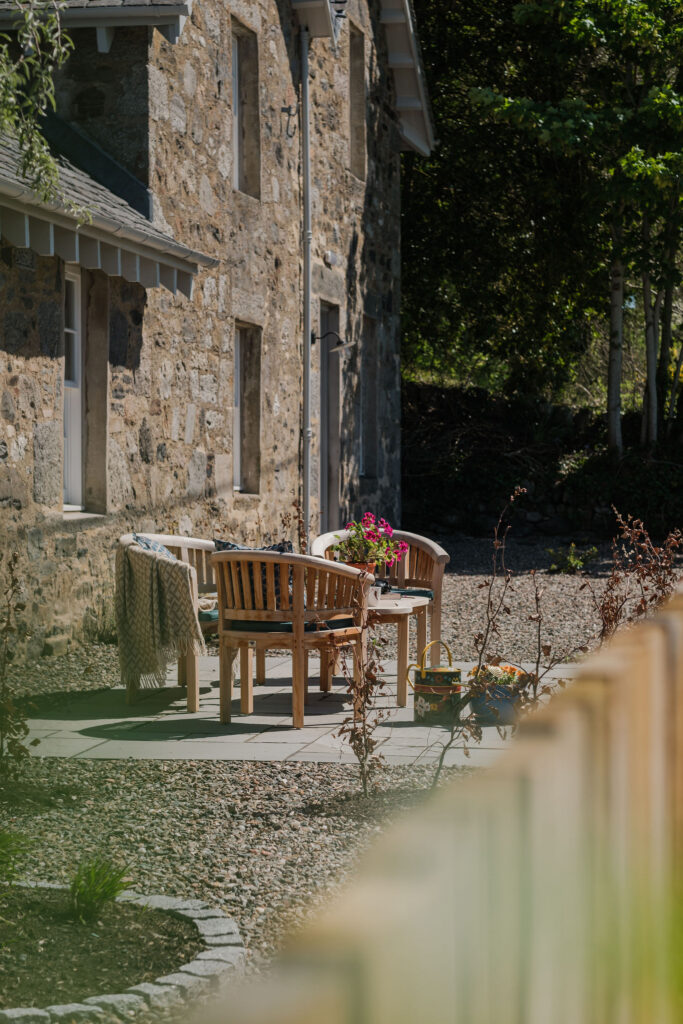 Landscape gardens at The Schoolhouse, Straloch Estate, Perthshire